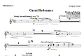 Great Redeemer - Clarinet 1 & 2