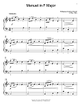 Minuet In F Major, K. 2