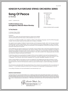 Song Of Peace (Lo Yisa Goy) - Full Score 