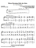 When Morning Gilds The Skies - Handbells