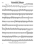 Telemann Allegro (arr. Steven Frackenpohl) - Bass