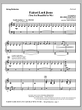 Fairest Lord Jesus (You Are Beautiful to Me) - Keyboard String Reduction