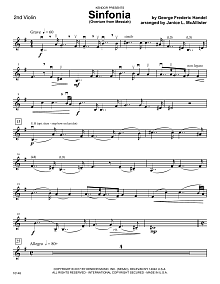 Sinfonia (Overture from Messiah) - 2nd Violin 