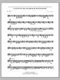 Concerto For Alto Saxophone And Wind Ensemble - Bb Bass Clarinet