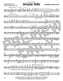 Simple Gifts - 1st Baritone B.C. 