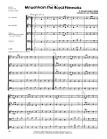 Minuet From The Royal Fireworks (arr. John Caponegro) - Full Score