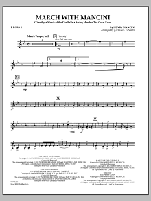 March With Mancini - F Horn 1 