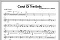 Carol of the Bells - Clarinet 3