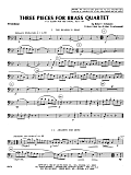 Three Pieces for Brass Quartet - Trombone