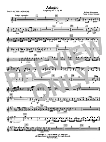 Adagio Symphony No. 2, Op. 61 - 2nd Eb Alto Saxophone 