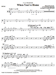 When You're Home (from In The Heights) - Drums 