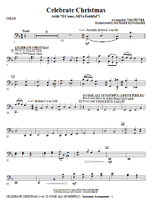 Celebrate Christmas (with O Come, All Ye Faithful) - Cello 