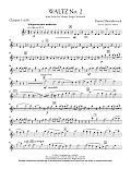 Waltz No. 2 (from Suite For Variety Stage Orchestra) - Bb Clarinet 1