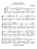 Gigue In C Major