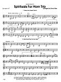 Spirituals For Horn Trio - 3rd Horn in F