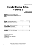 Kendor Recital Solos, Volume 2 - Flute - Piano Accompaniment