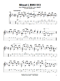 Minuet 1, BWV 813
