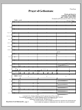 Prayer Of Gethsemane - Full Score
