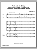 Anthem to the Trinity - Full Score