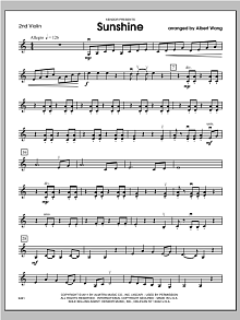 Sunshine - Violin 2 
