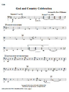 God And Country Celebration (Medley) - Double Bass 