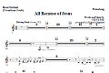 All Because Of Jesus - Bass Clarinet (sub. Tromb 3)