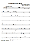 Rejoice, The Lord Is King - Cello