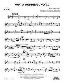 What A Wonderful World Dl - Alto Sax 