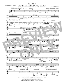 Rubies (After Thelonious Monk's "Ruby, My Dear") - Bb Contra Bass Clarinet 