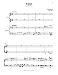 Fugue, Op. 152, D. 952