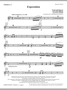 Expectation - Clarinet 1 & 2 
