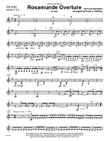 Rosamunde Overture (D. 644) - Violin 3 (Viola T.C.) 