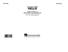 Hello - Conductor Score (Full Score) 