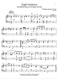 Eight Variations On A March from Les Mariages Samnites, K. 352