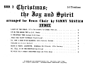 Christmas; The Joy & Spirit - Book 3/1st Trombone