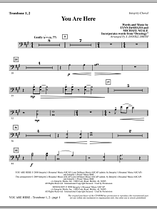 You Are Here (incorporating Doxology) - Trombone 1 & 2 