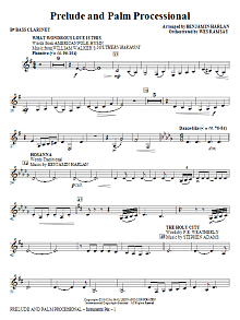 Prelude And Palm Processional - Bb Bass Clarinet 