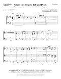 Christ Our Hope In Life And Death (arr. David Angerman) - Keyboard String Reduction