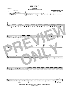 Allegro from Brandenburg Concerto No. 3 - Timpani 