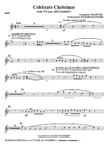 Celebrate Christmas (with O Come, All Ye Faithful) - Oboe 