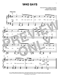 Who Says (arr. Joseph Hoffman)