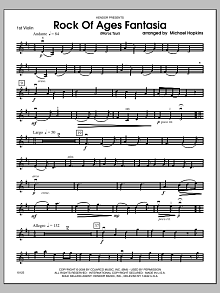 Rock Of Ages Fantasia (Ma'oz Tzur) - Violin 1 
