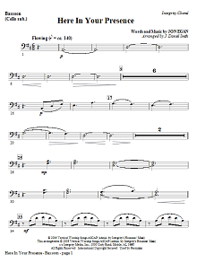 Here In Your Presence - Bassoon (Cello Sub) 