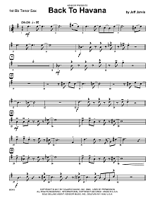 Back To Havana - 1st Tenor Saxophone 