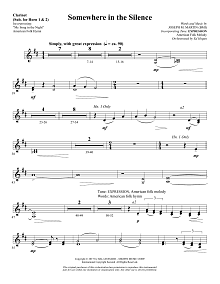 Somewhere in the Silence - Clarinet (sub. Horn 1-2) 