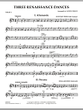 Three Renaissance Dances - Violin 2