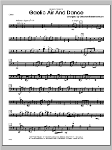 Gaelic Air And Dance (Parting Glass & Collin's Reel) - Cello 