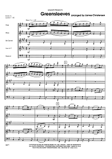 Greensleeves - Full Score 