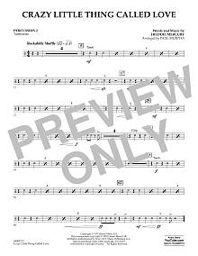 Crazy Little Thing Called Love (arr. Paul Murtha) - Percussion 2 