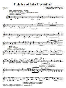 Prelude And Palm Processional - Violin 2 